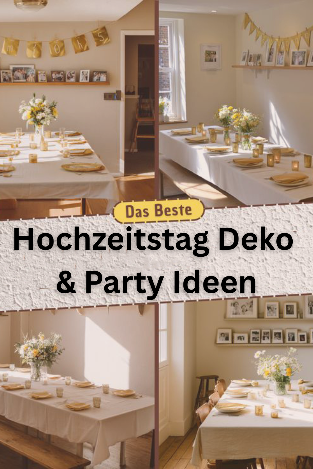 Hochzeitstag Deko und Party Ideen