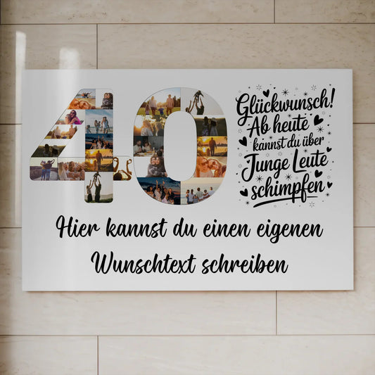 Personalisierte Poster für 40. Geburtstag