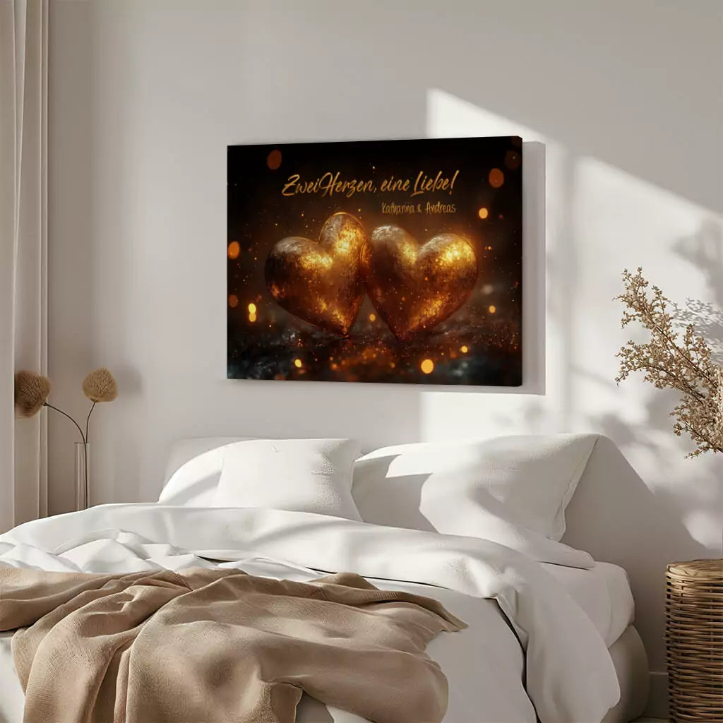 Personalisierte Leinwand zur Hochzeit