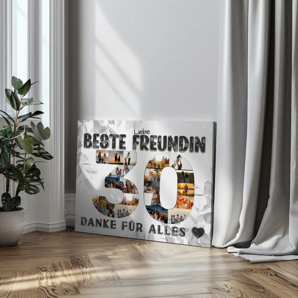 Personalisierte Poster für 30. Geburtstag