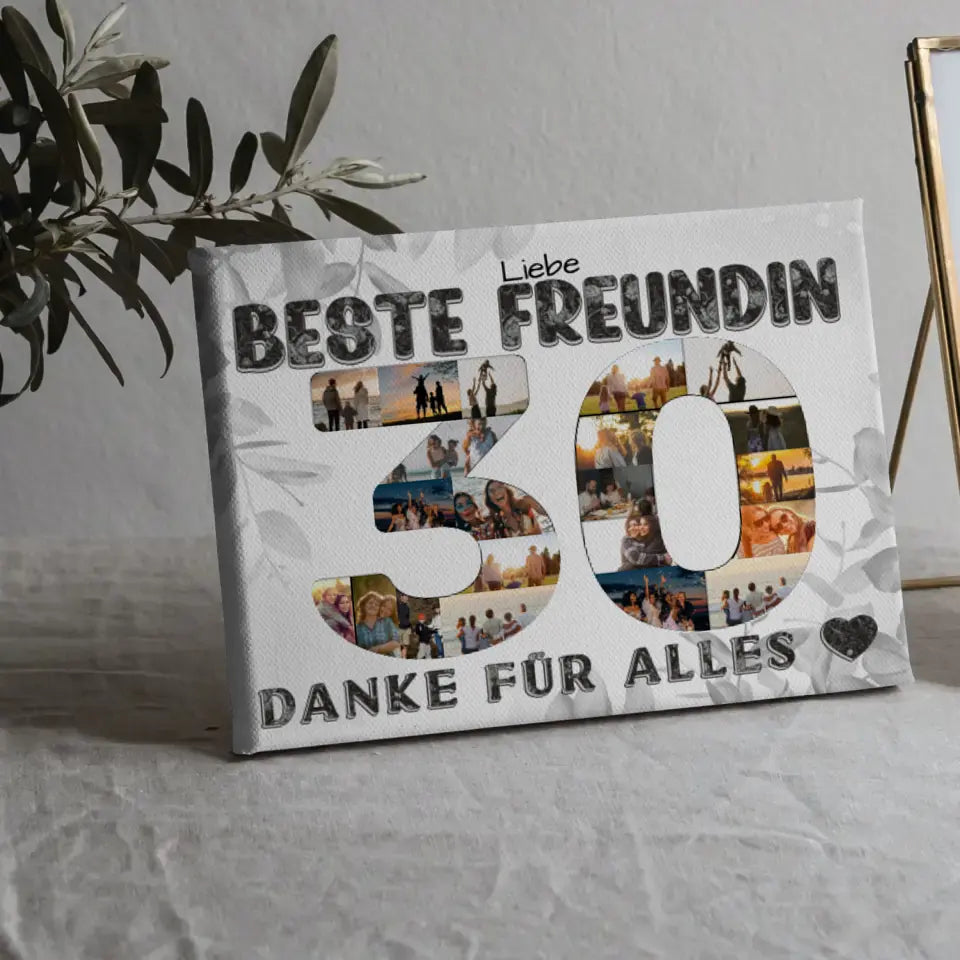 Personalisierte Poster für 30. Geburtstag