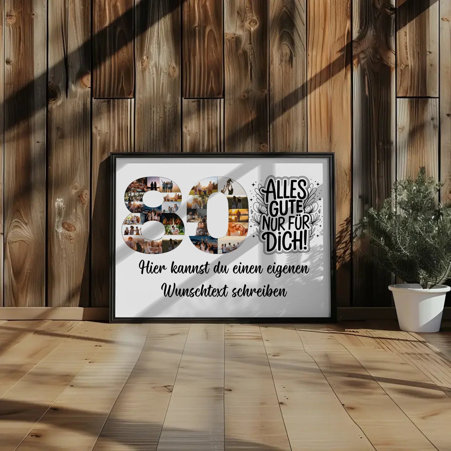 Personalisierte Poster für 80. Geburtstag