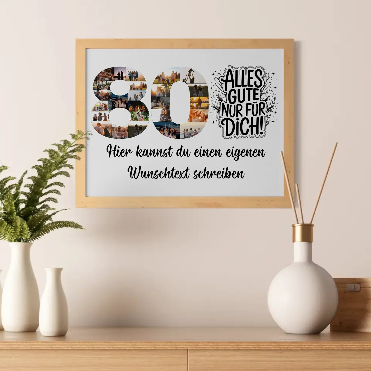 Personalisierte Poster für 80. Geburtstag
