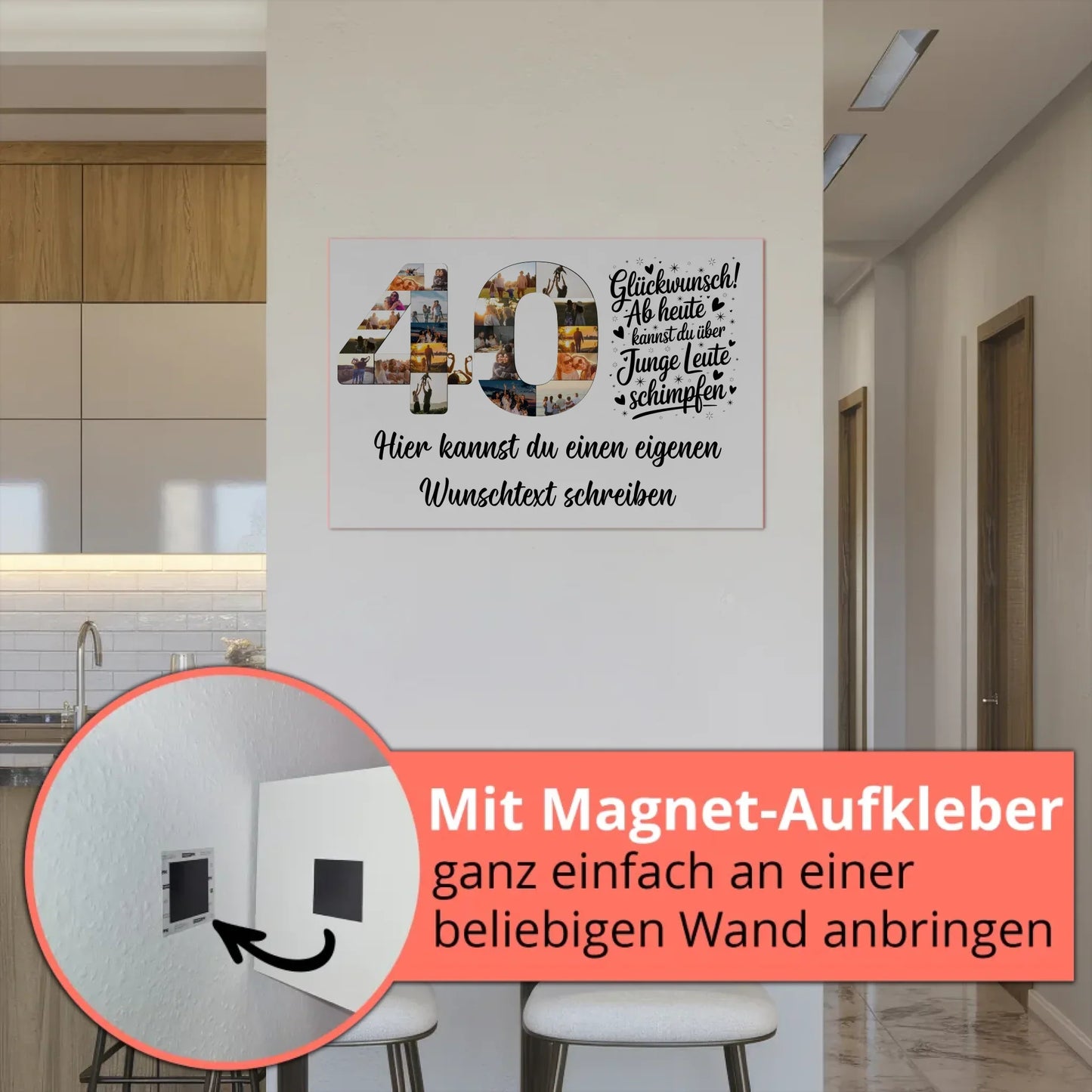 Personalisierte Poster für 40. Geburtstag