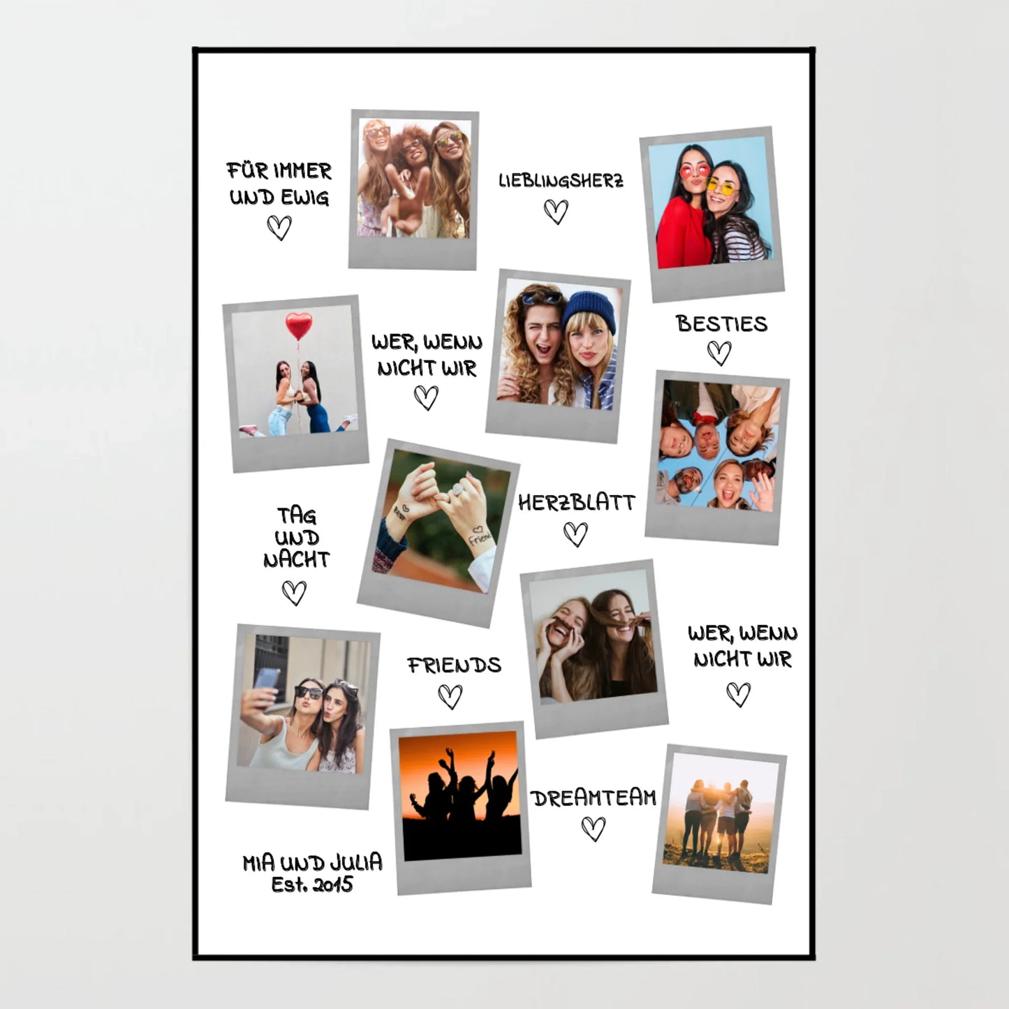 Personalisierte Poster für Beste Freundin