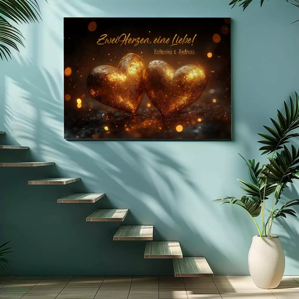 Personalisierte Leinwand zur Hochzeit