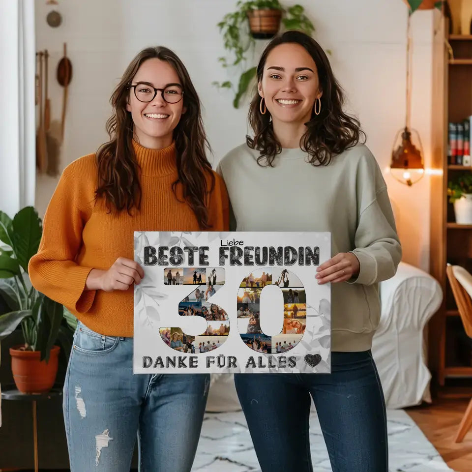 Personalisierte Poster für 30. Geburtstag