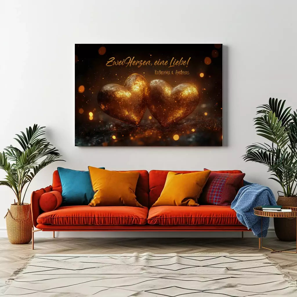 Personalisierte Leinwand zur Hochzeit