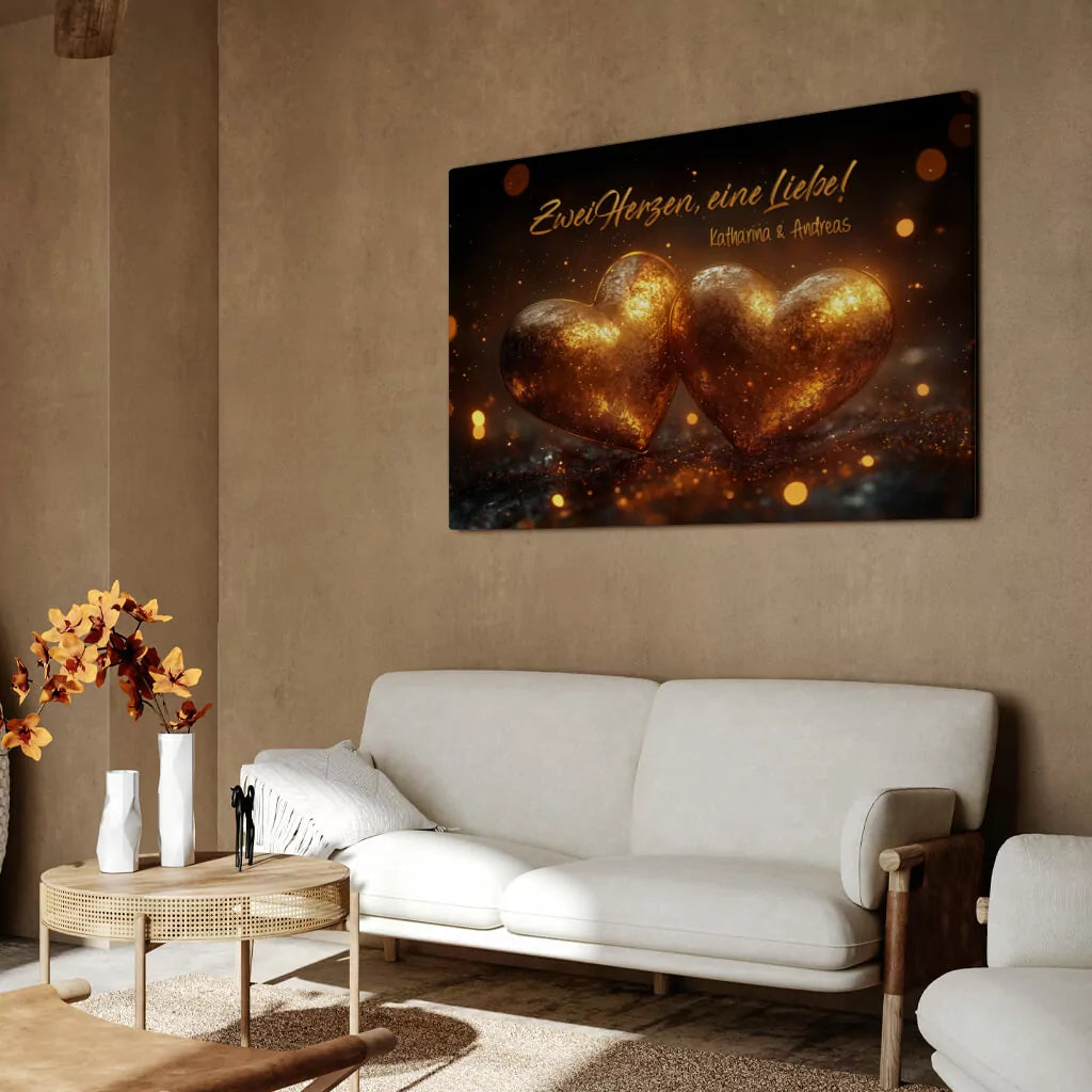 Personalisierte Leinwand zur Hochzeit
