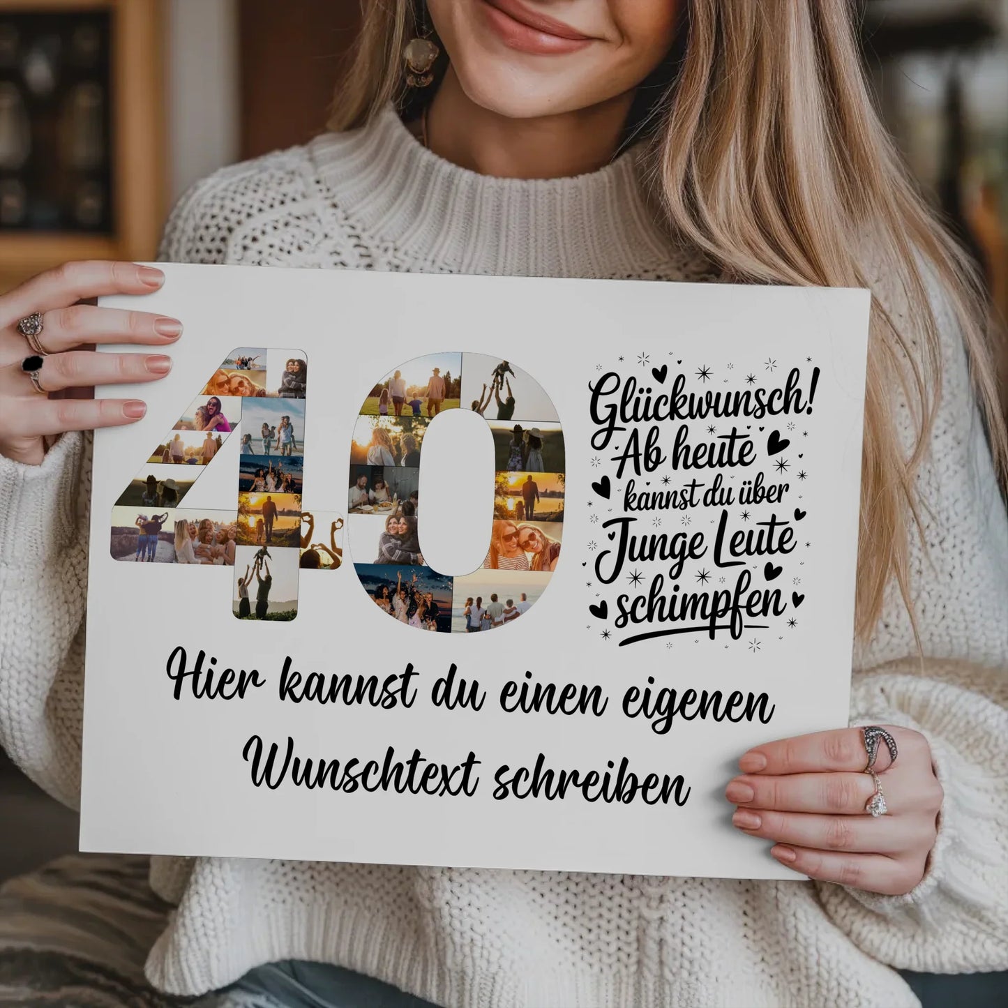 Personalisierte Poster für 40. Geburtstag