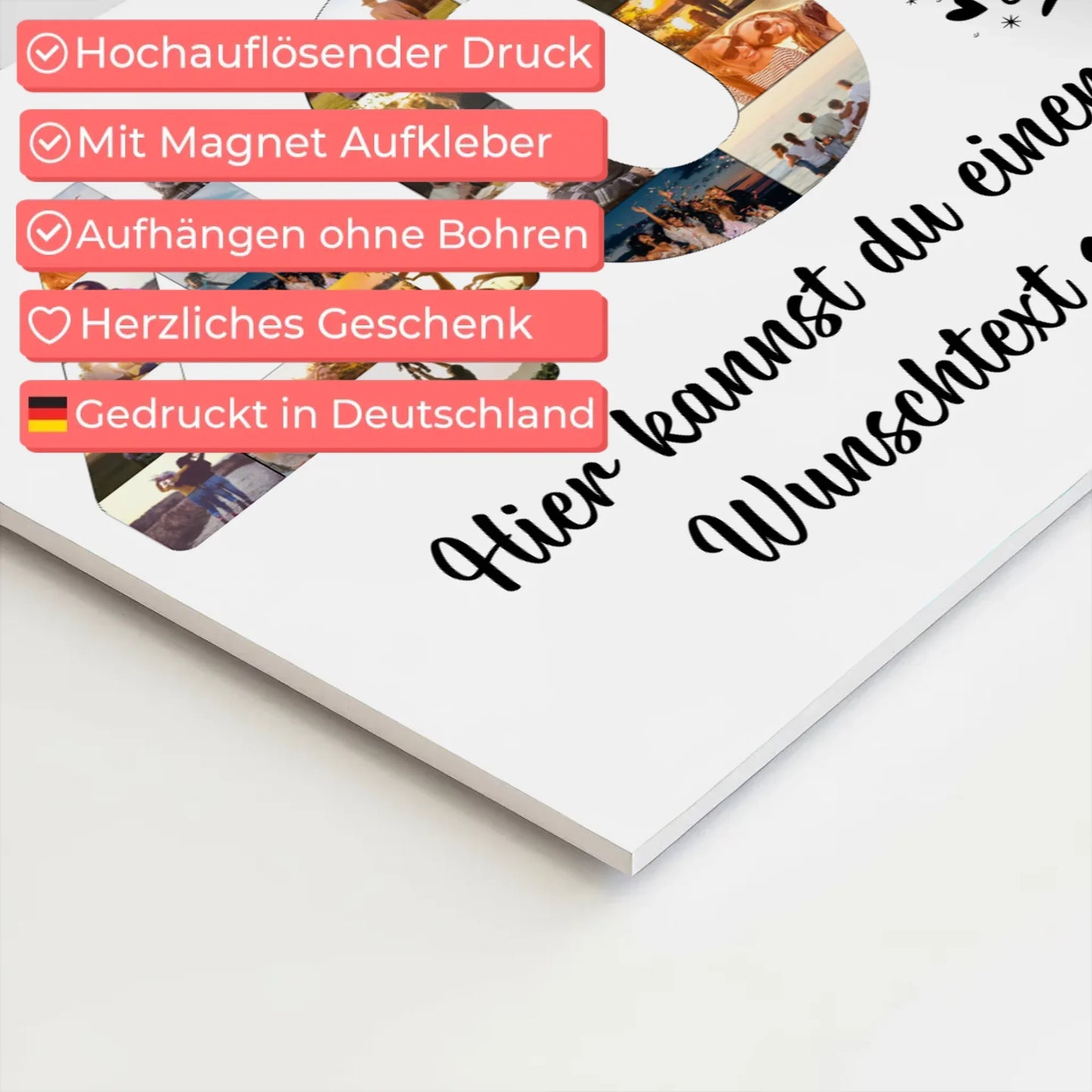 Personalisierte Poster für 40. Geburtstag