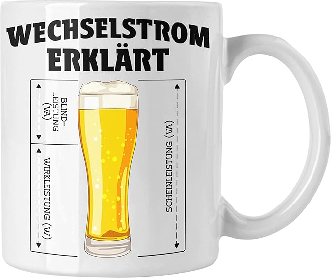 Witziger Technik-Kaffeebecher: Elektro-Lexikon Design – Ideal für Ingenieure