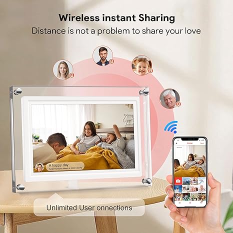 10,1 Zoll Digitaler Bilderrahmen aus Acryl