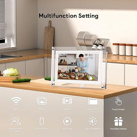 10,1 Zoll Digitaler Bilderrahmen aus Acryl