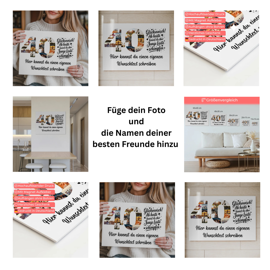 geschenk zum 40 geburtstag ungewöhnliche ideen