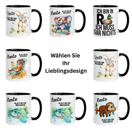 Personalisiert Tasse für Rente