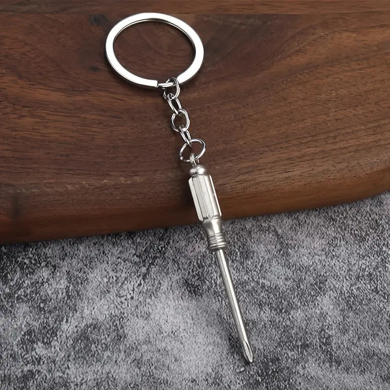 5er-Set Mini-Werkzeug-Schlüsselanhänger aus Aluminium – Street Style & Multitool-Design
