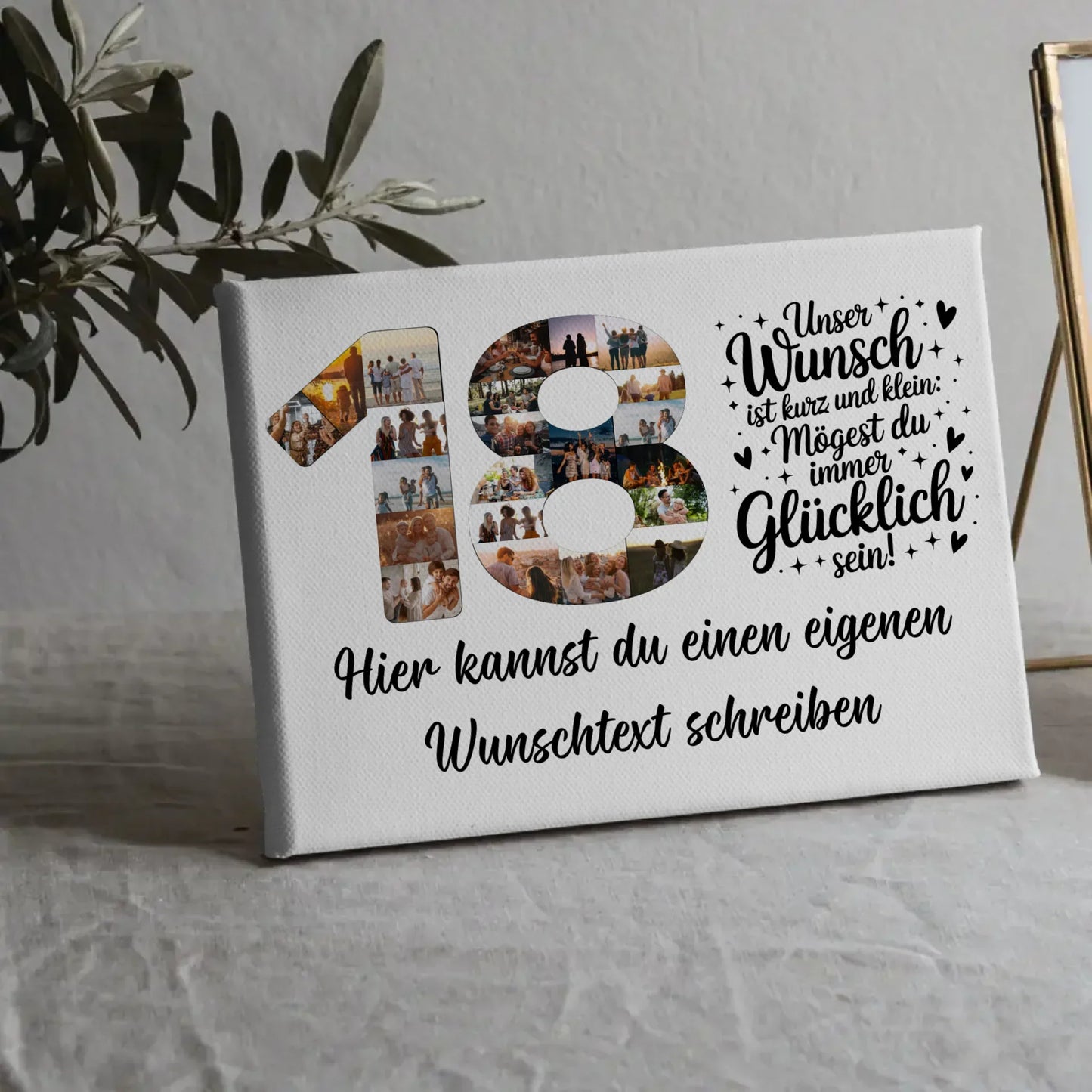Personalisierte Poster für 18. Geburtstag