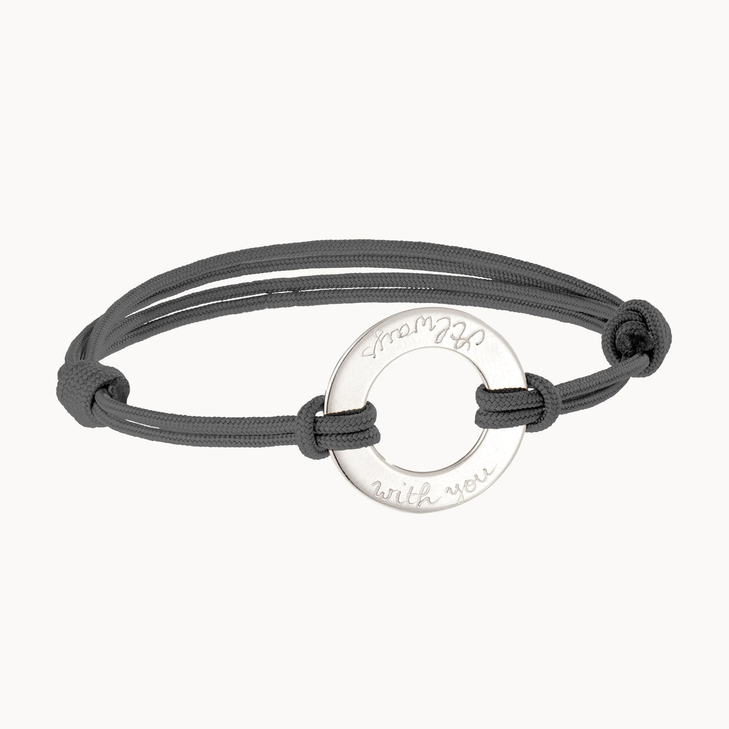 Personalisiertes Armband mit Ewigkeitsring für Männer