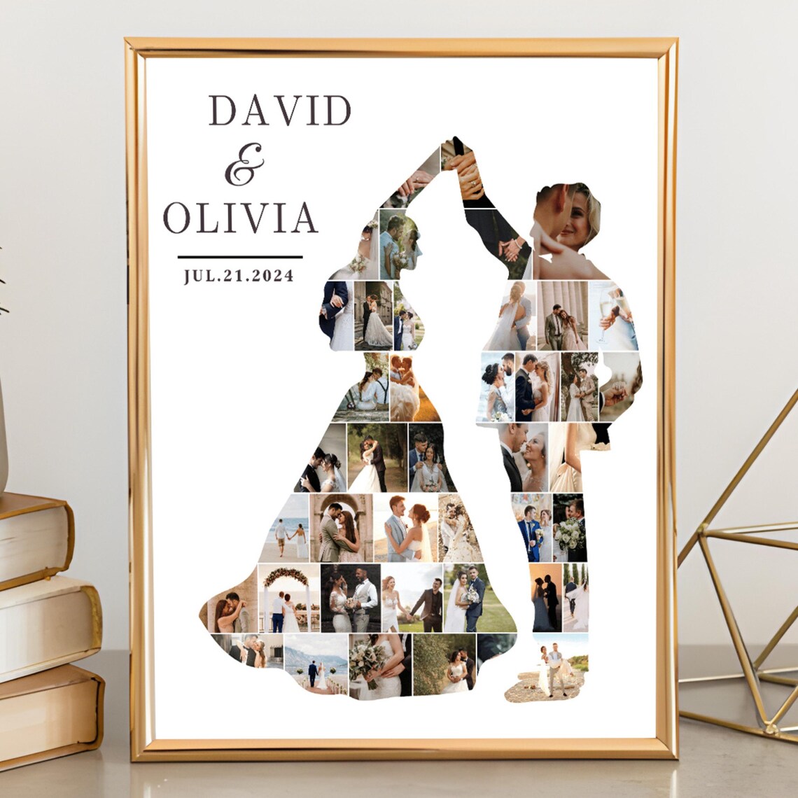 Personalisierte Poster für einen Hochzeit