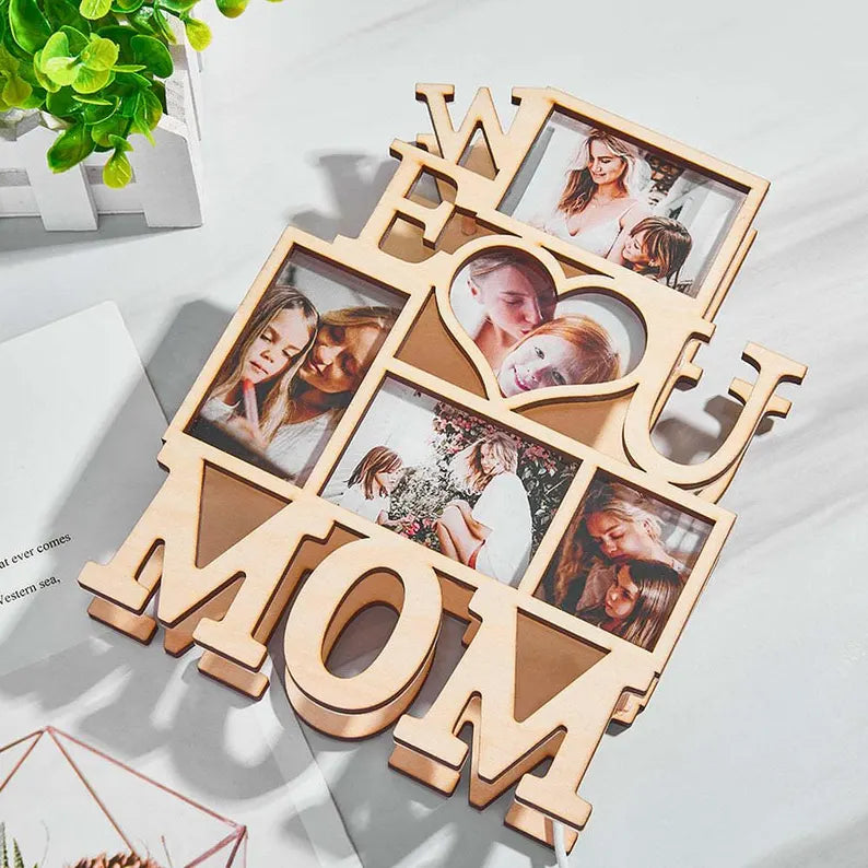 Personalisierte Foto-Collage-Nachtlampe für Mama