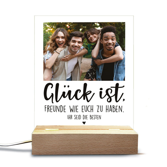 Personalisierte LED-Lampe mit Foto & Wunschtext(14.5cmX18.5cm)