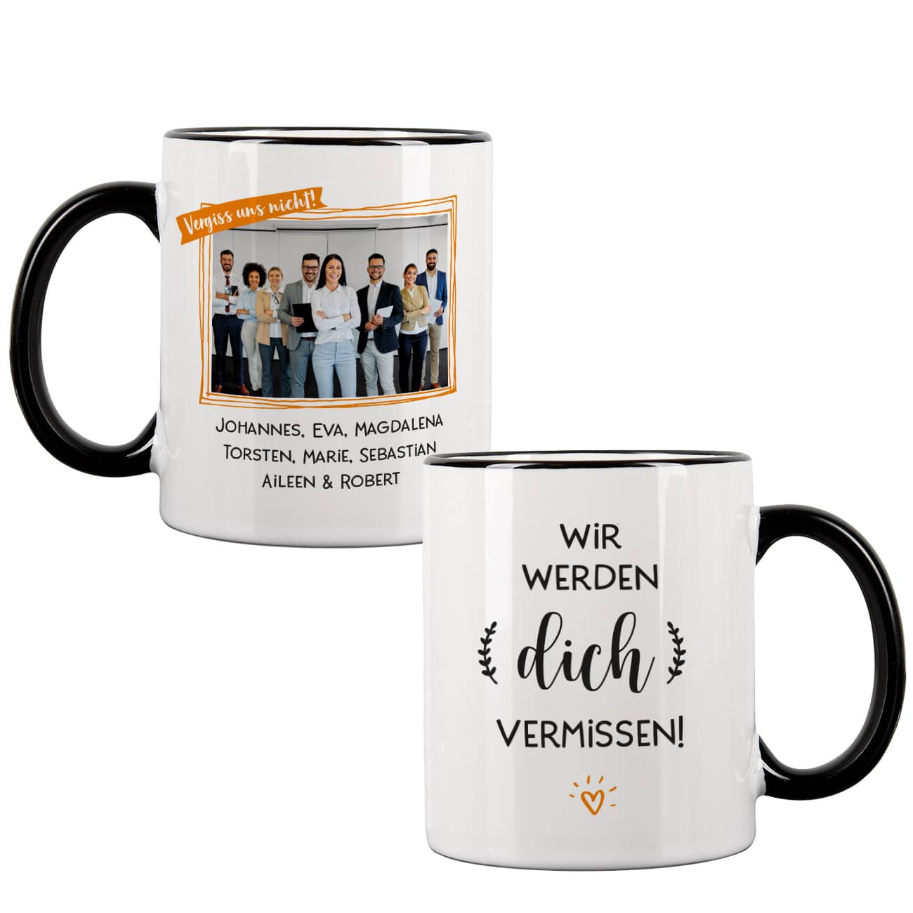 Tasse mit Foto und Text Personalisiert