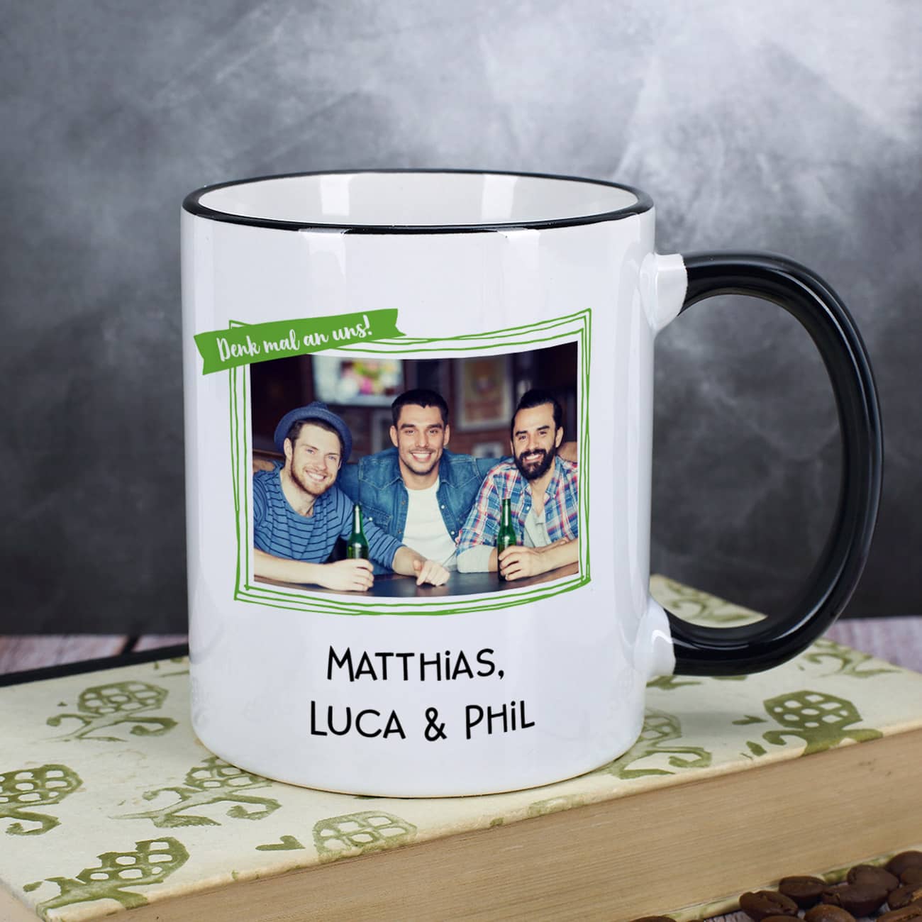 Tasse mit Foto und Text Personalisiert