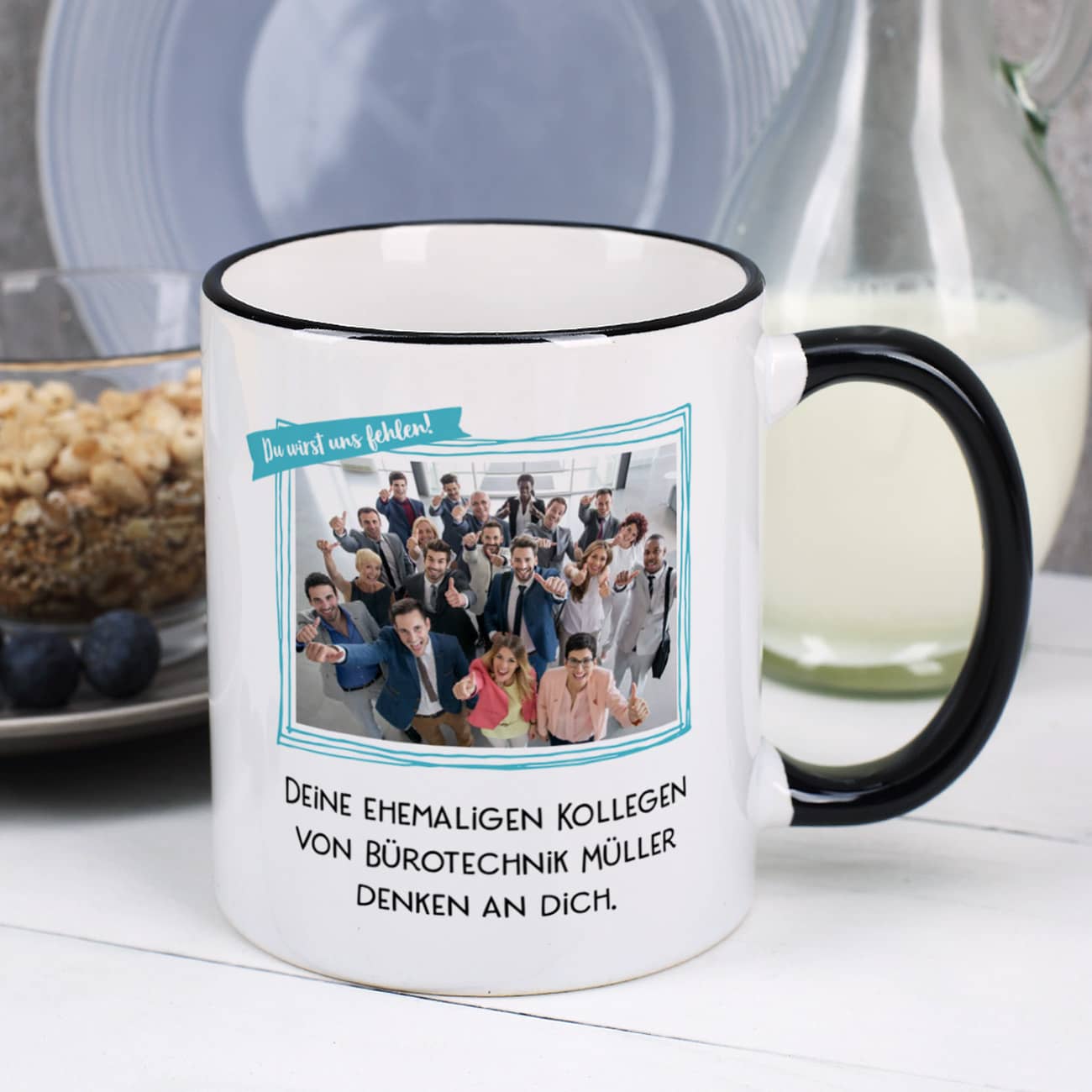 Tasse mit Foto und Text Personalisiert