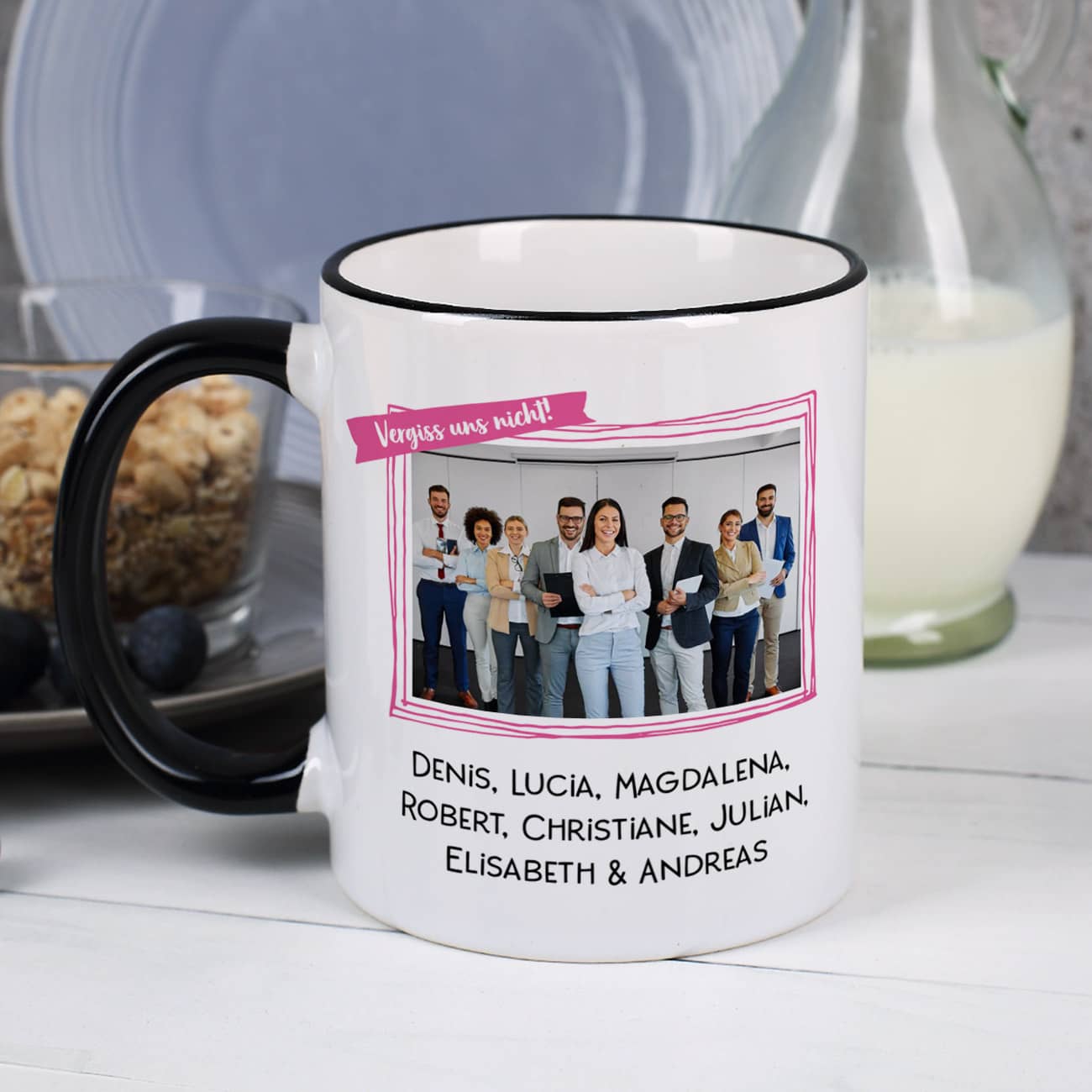 Tasse mit Foto und Text Personalisiert