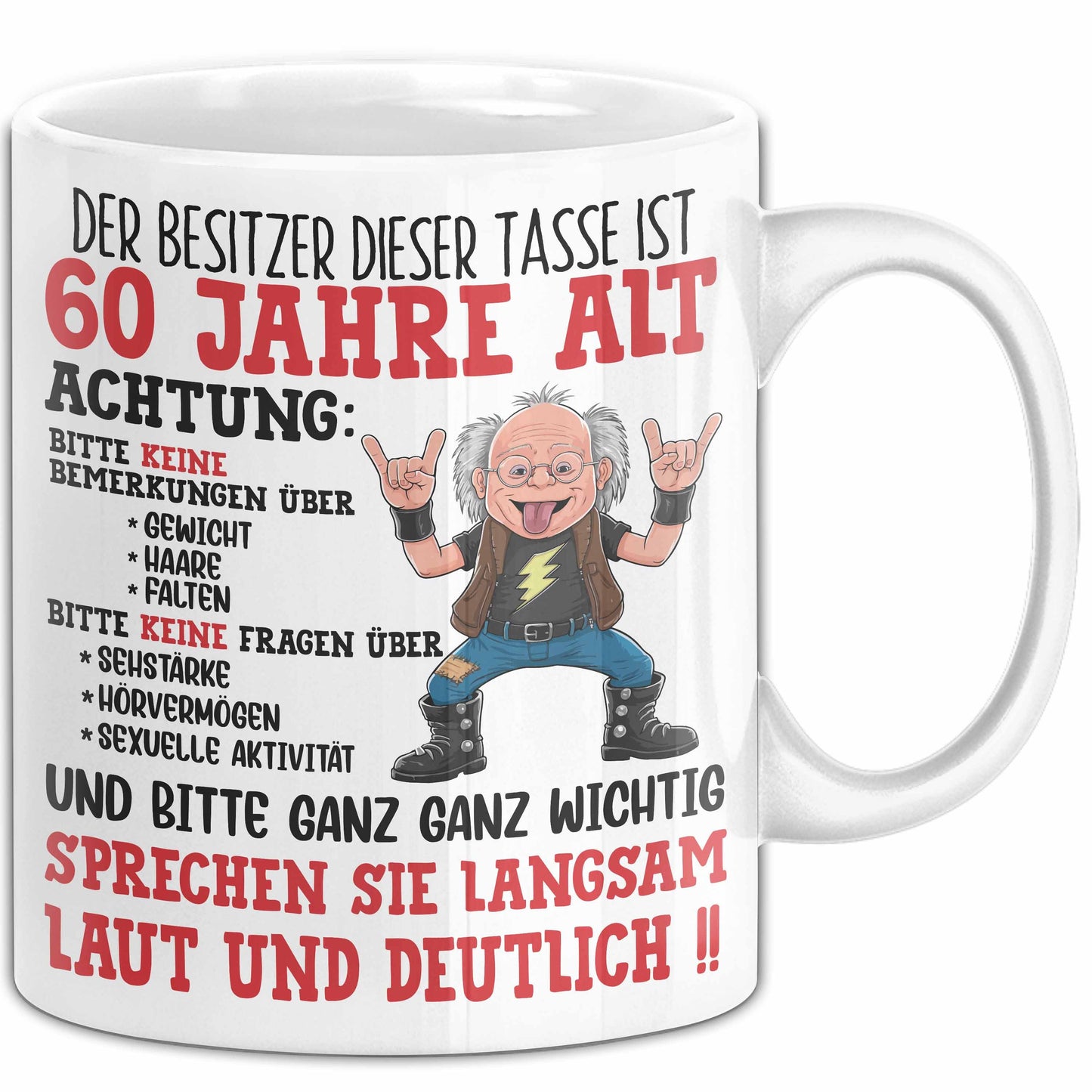 60. Geburtstag Tasse