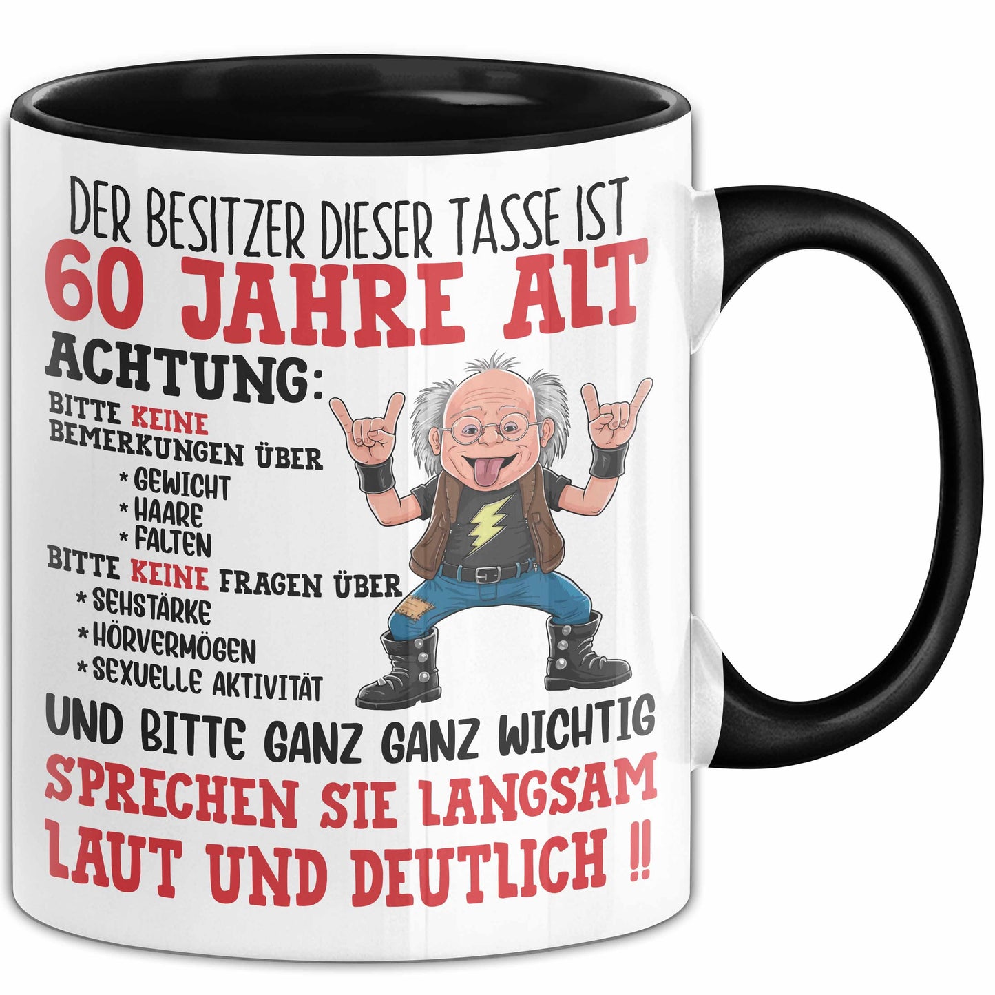 60. Geburtstag Tasse