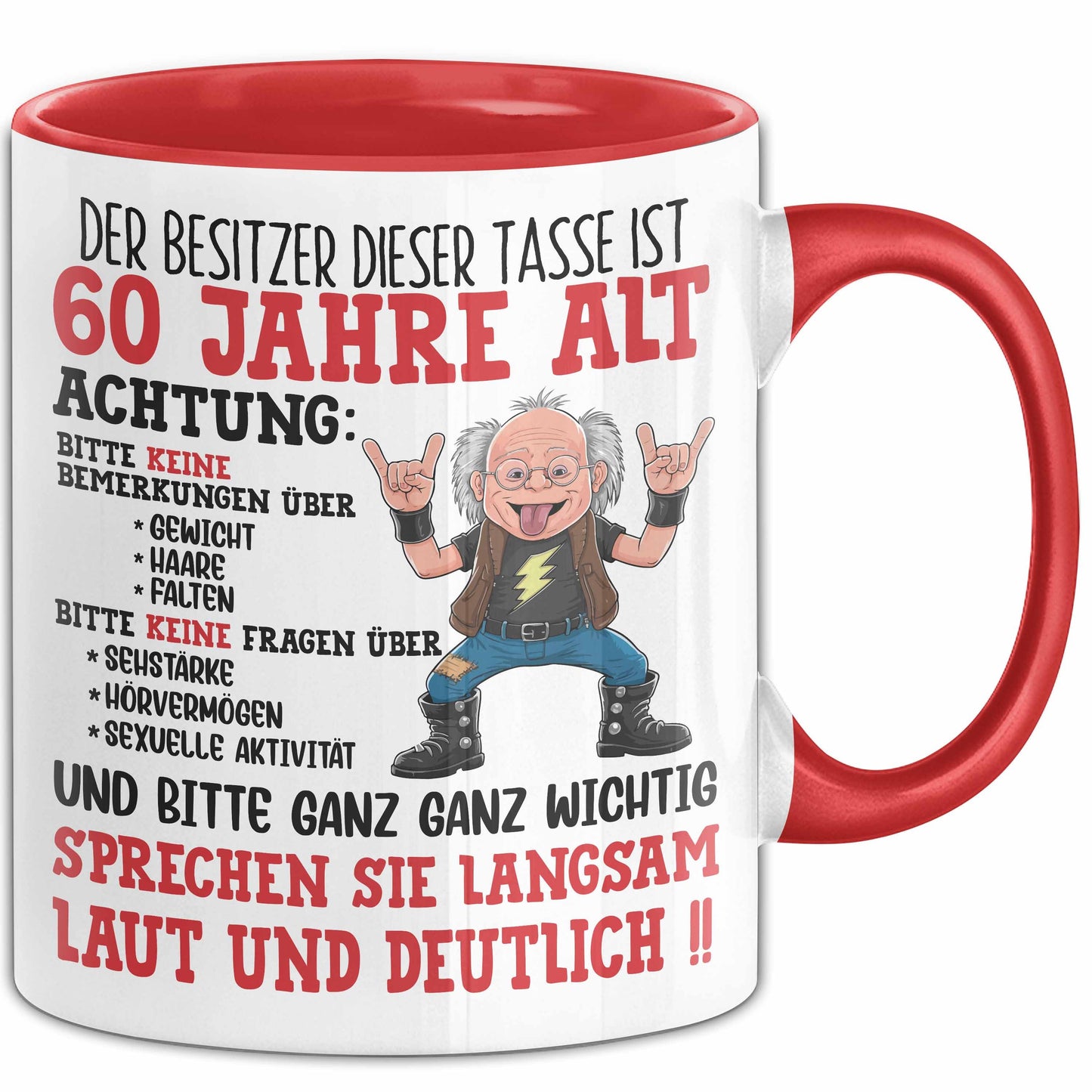 60. Geburtstag Tasse