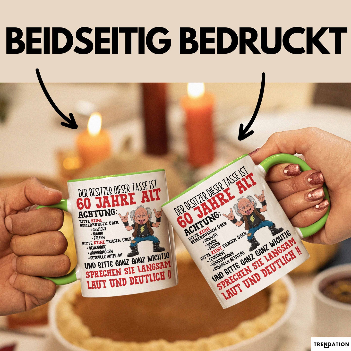 60. Geburtstag Tasse