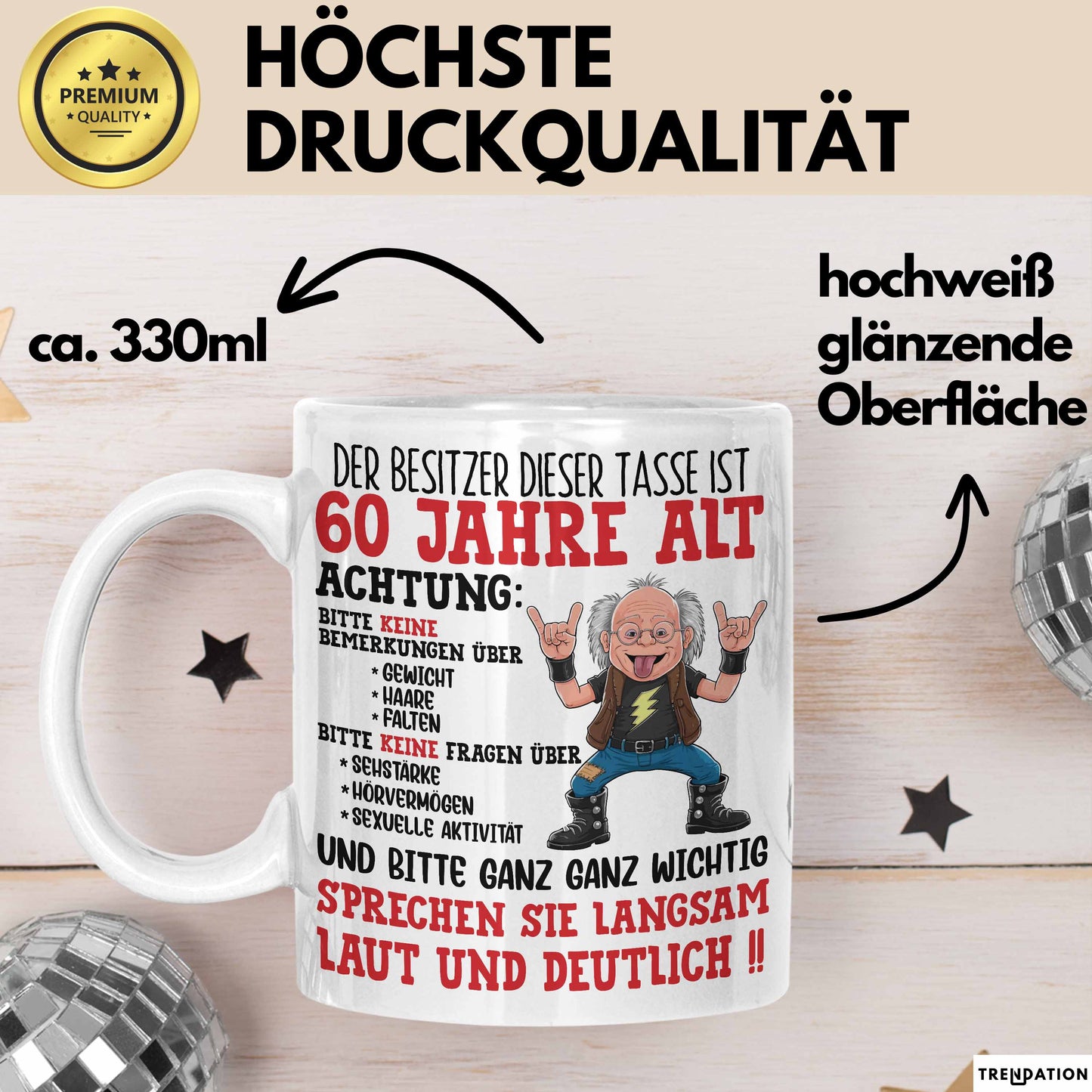 60. Geburtstag Tasse