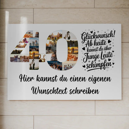 Personalisierte Poster für 40. Geburtstag