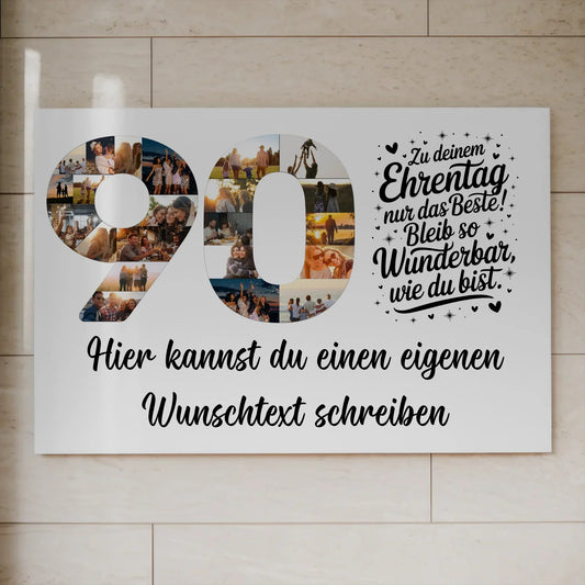 Personalisierte Poster für 90. Geburtstag
