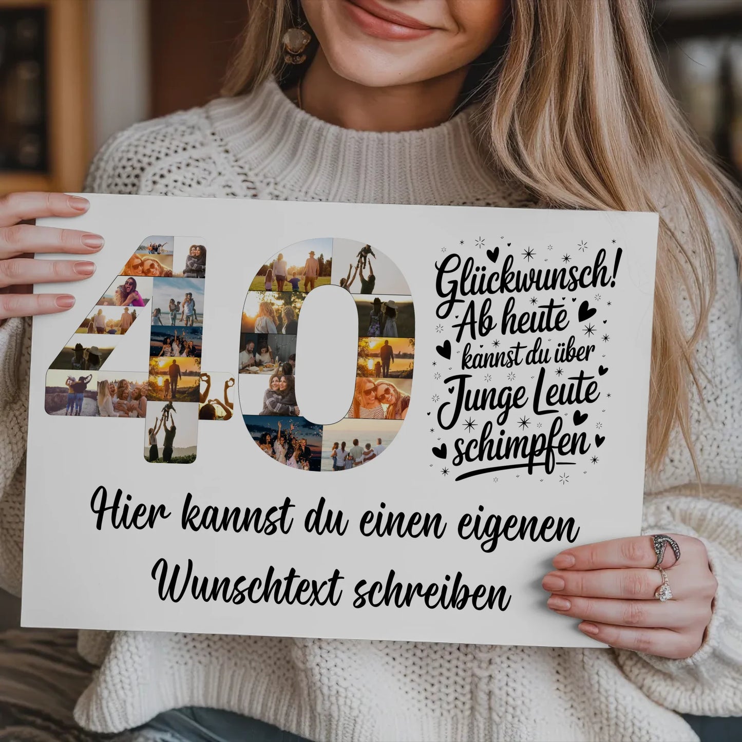 Personalisierte Poster für 40. Geburtstag