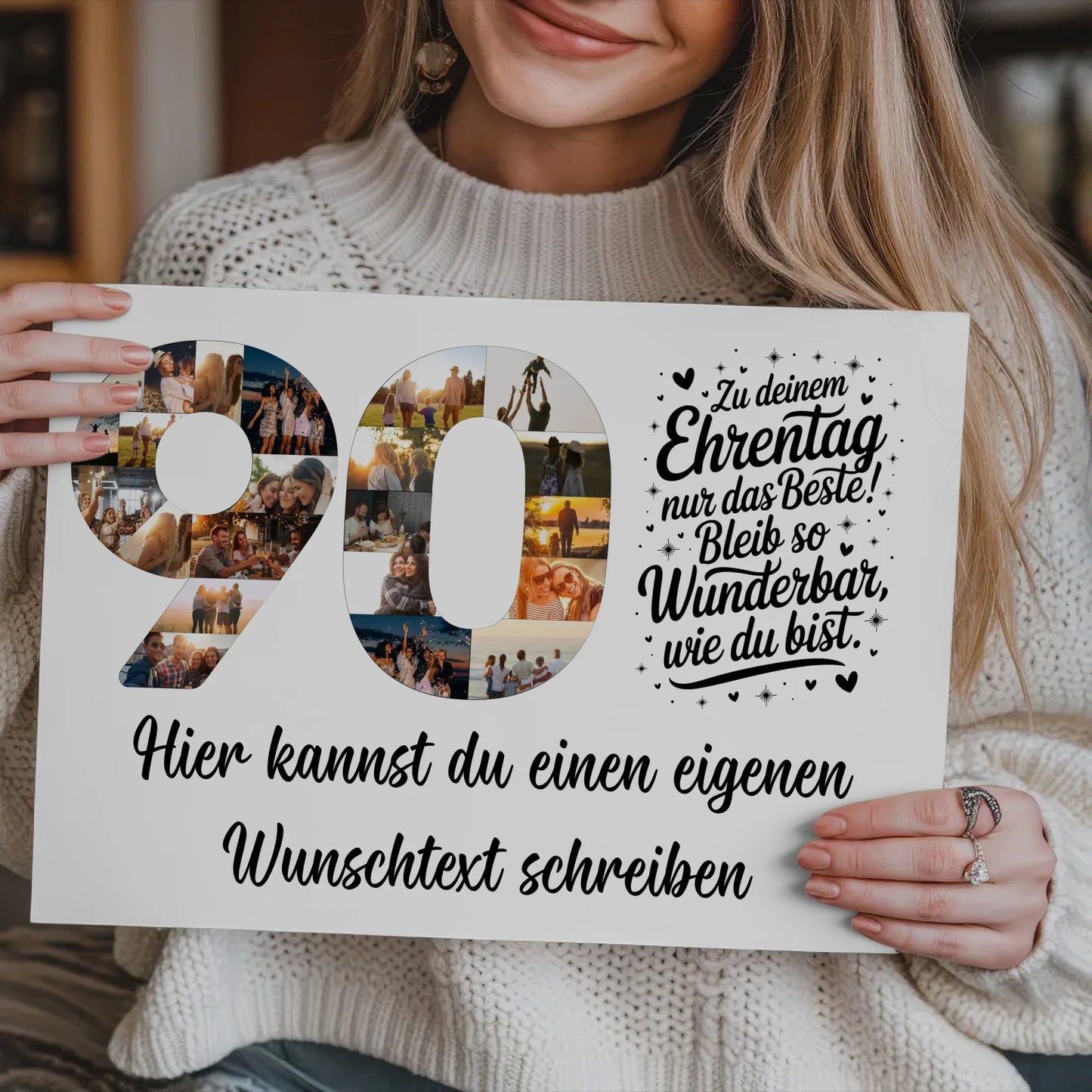 Personalisierte Poster für 90. Geburtstag