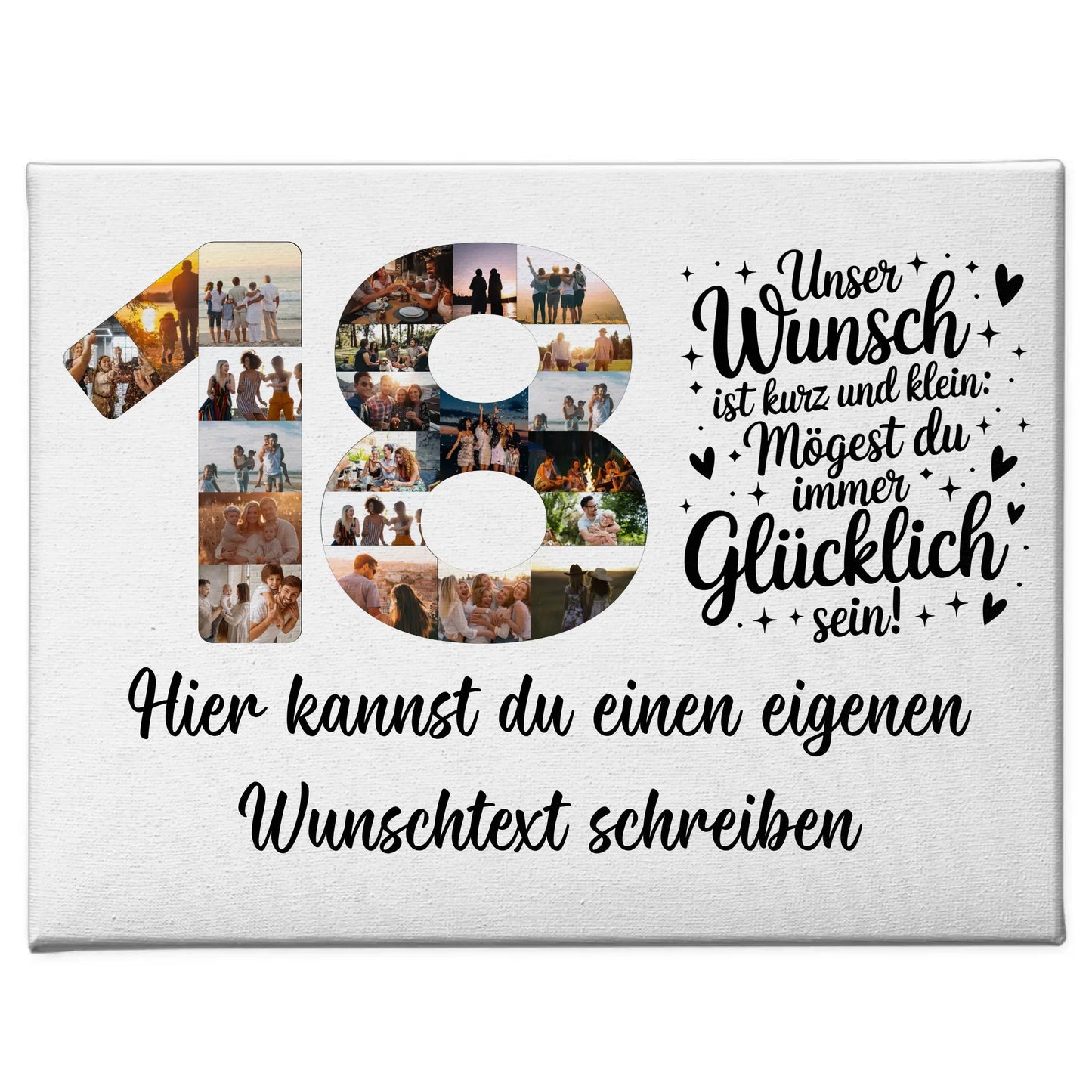 Personalisierte Poster für 18. Geburtstag