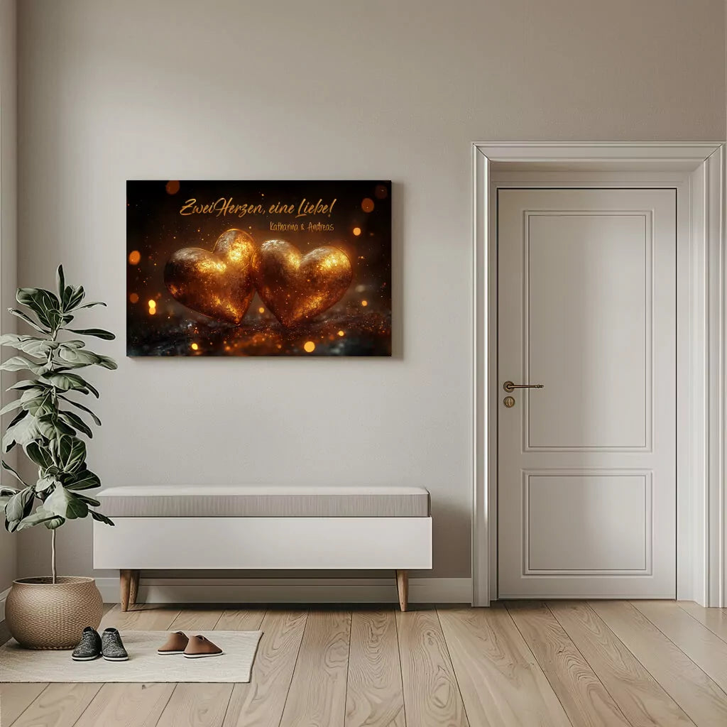 Personalisierte Leinwand zur Hochzeit