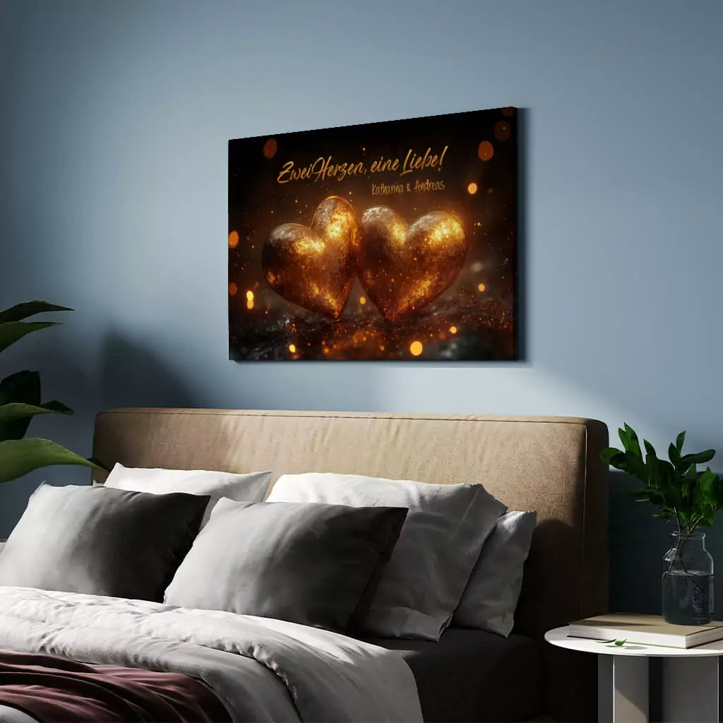 Personalisierte Leinwand zur Hochzeit