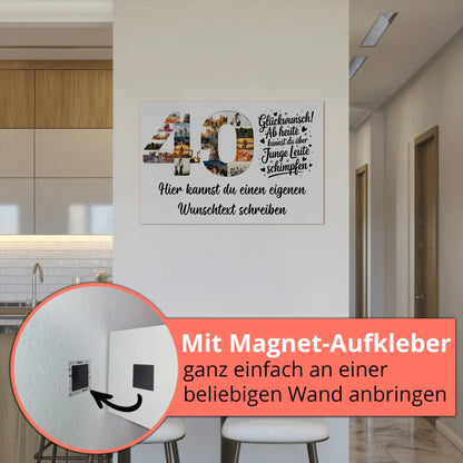Personalisierte Poster für 40. Geburtstag