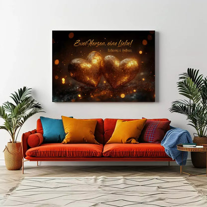 Personalisierte Leinwand zur Hochzeit