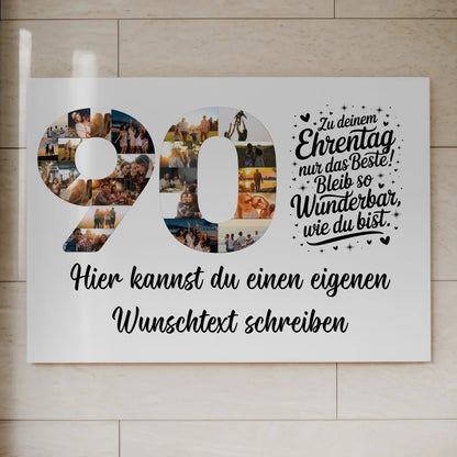 Personalisierte Poster für 90. Geburtstag