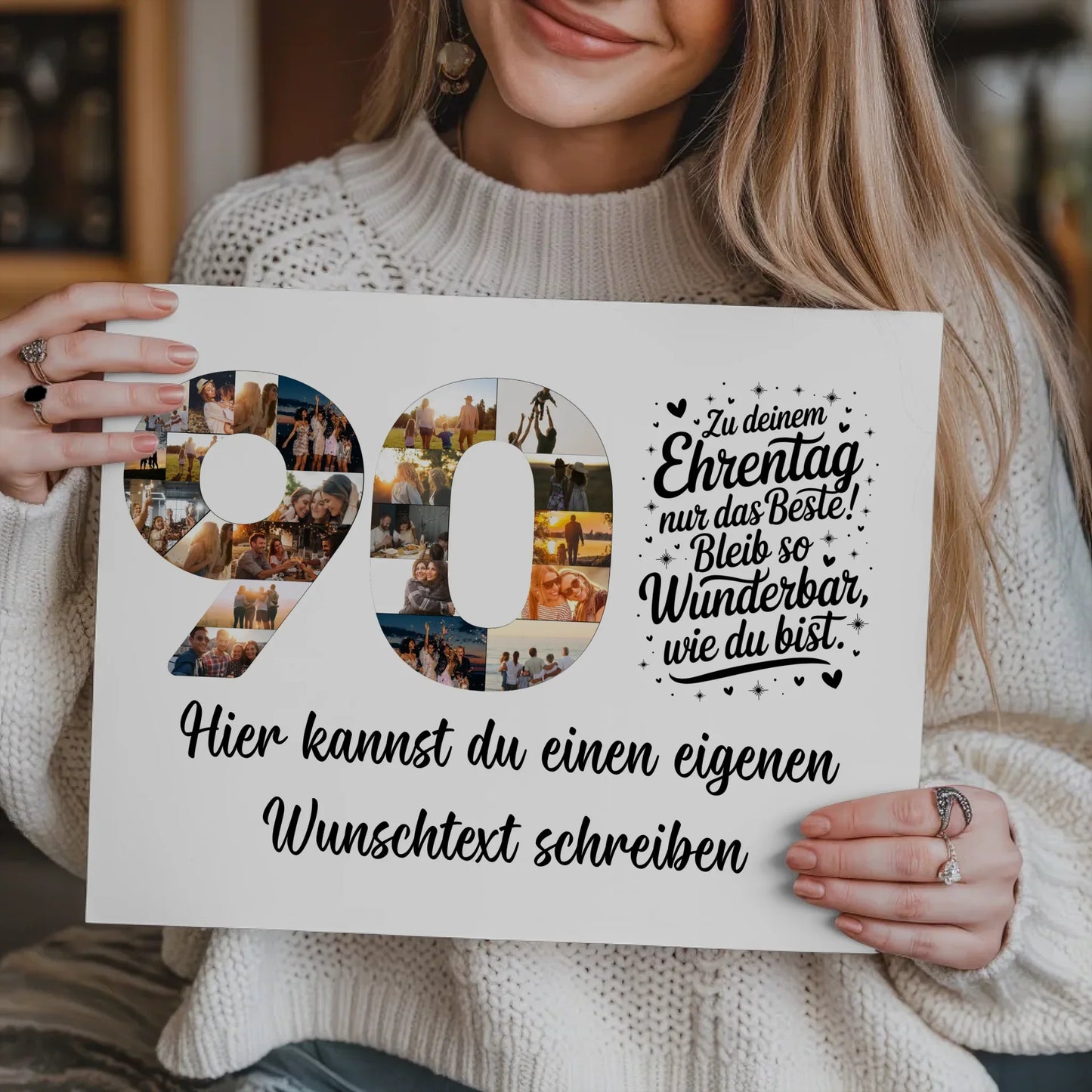 Personalisierte Poster für 90. Geburtstag