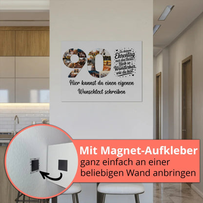 Personalisierte Poster für 90. Geburtstag