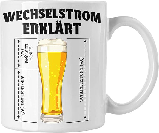 Witziger Technik-Kaffeebecher: Elektro-Lexikon Design – Ideal für Ingenieure
