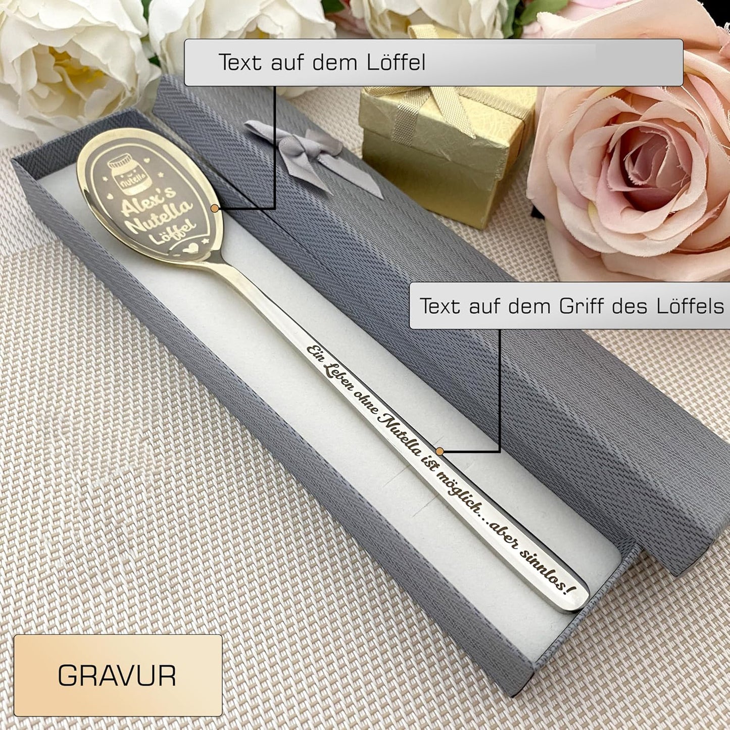 Personalisierter Löffel mit Gravur zur einschulung