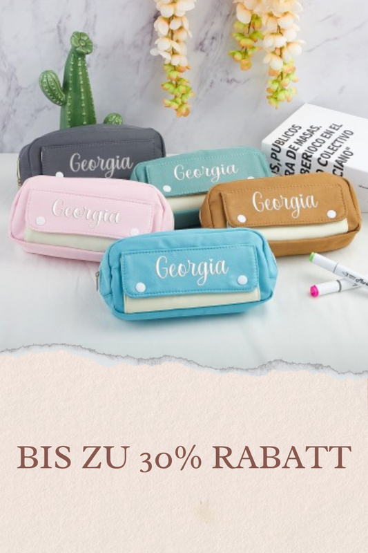 Personalisierbare Federtasche mit Namen